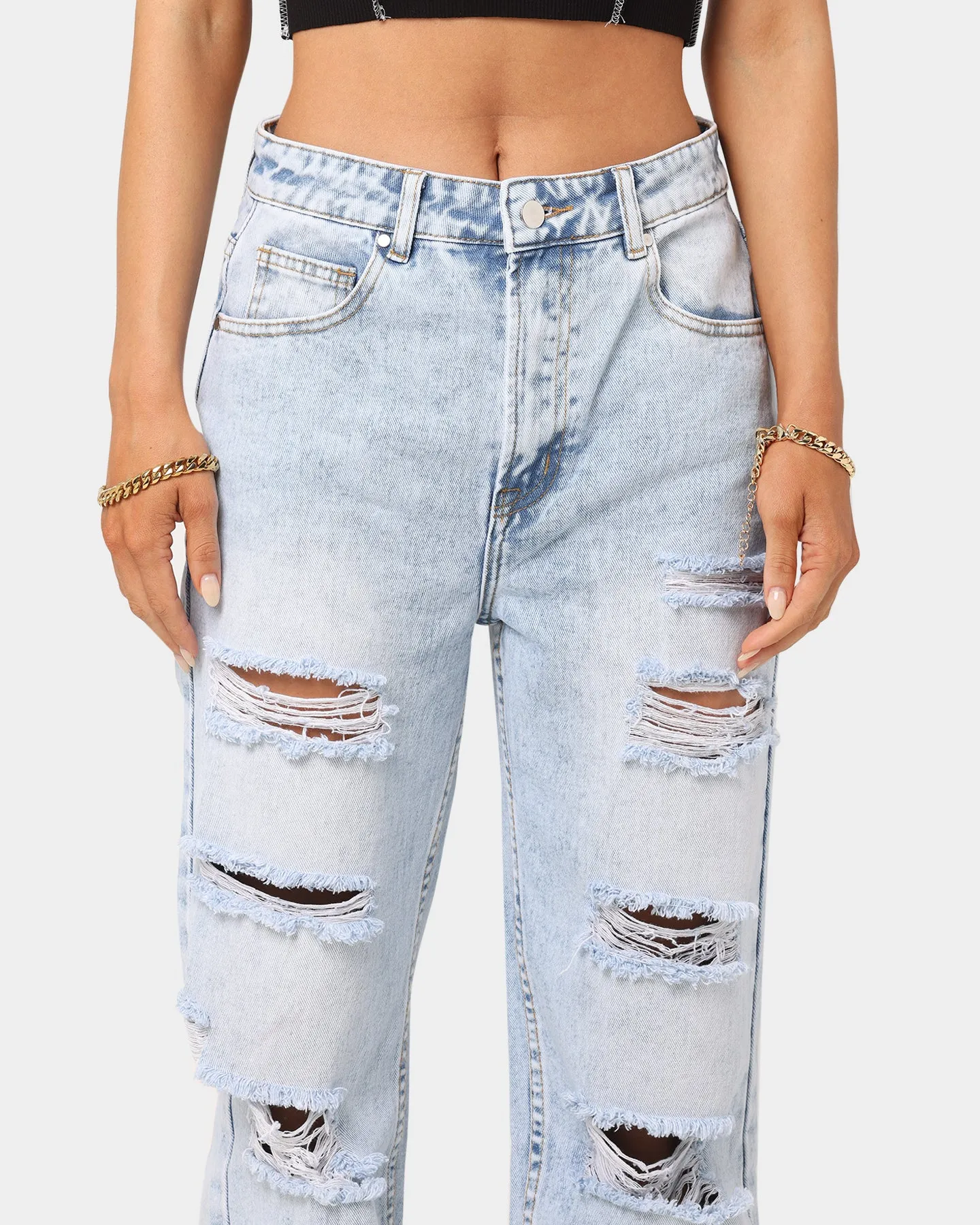 XXIII Women's Emery Ripped Jeans Blue