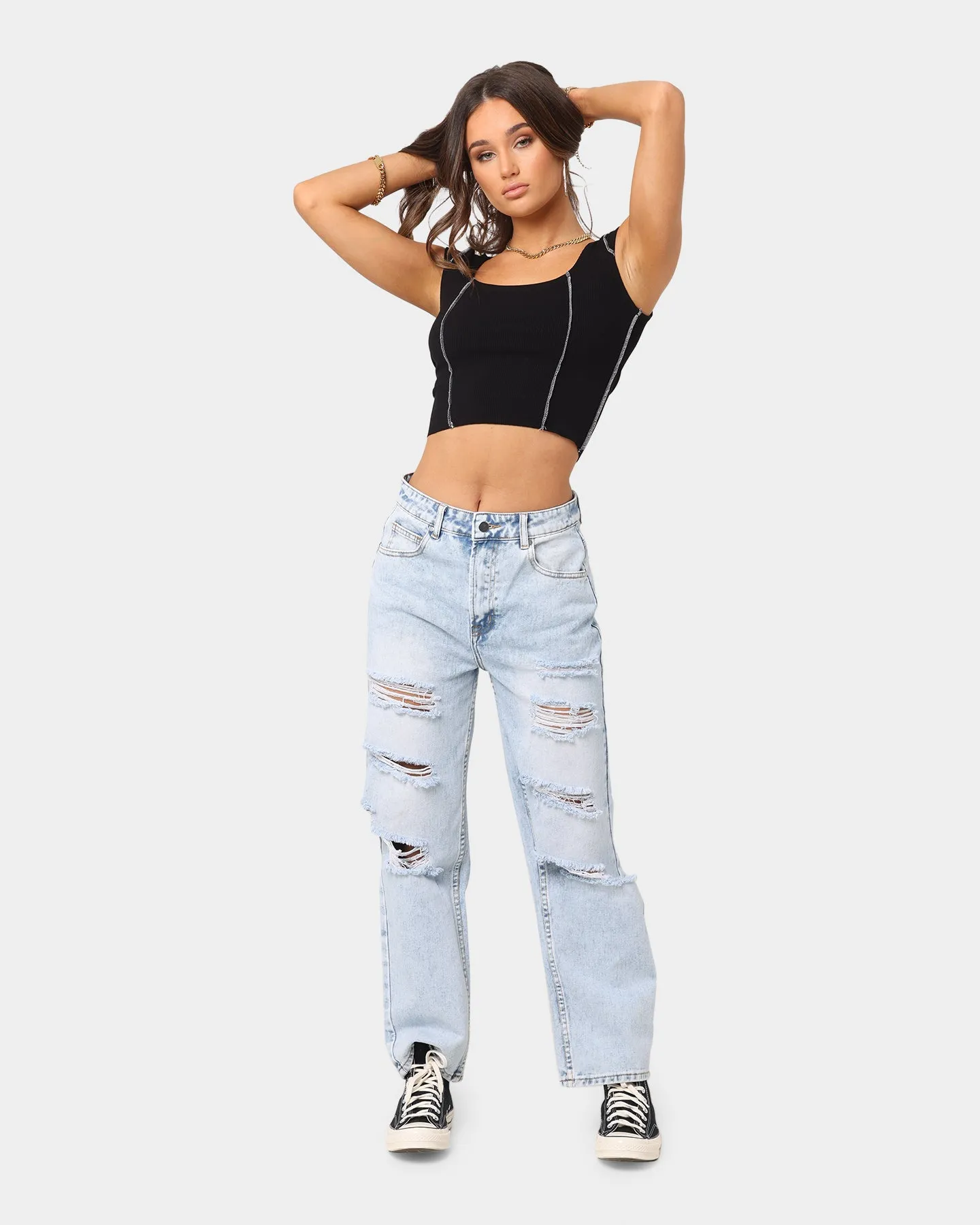 XXIII Women's Emery Ripped Jeans Blue